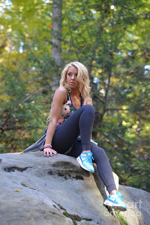 Ally at Coopers Rock in the fall #5 Photograph by Dan Friend