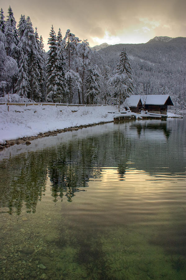 Alpine winter reflections #5 Photograph by Ian Middleton