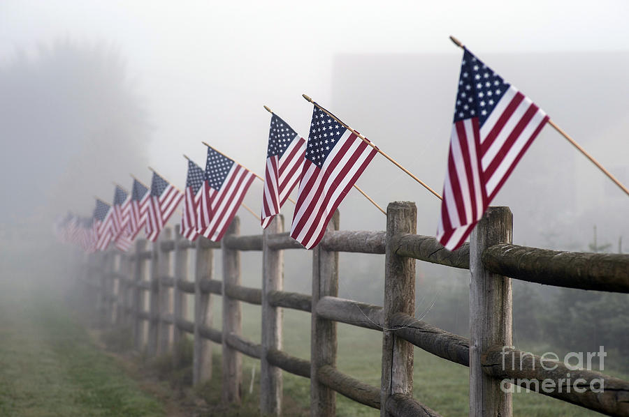 American Flag Farmland #5 Photograph by Jim Corwin
