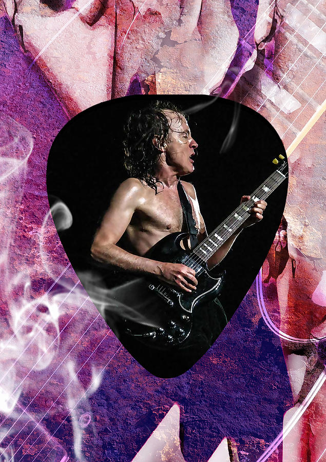 Angus Young AC DC #5 Mixed Media by Marvin Blaine