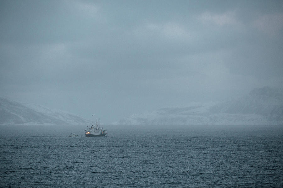 Arctic Landscape In Northern Norway, Tromso Region #5 Photograph by Aldona Pivoriene