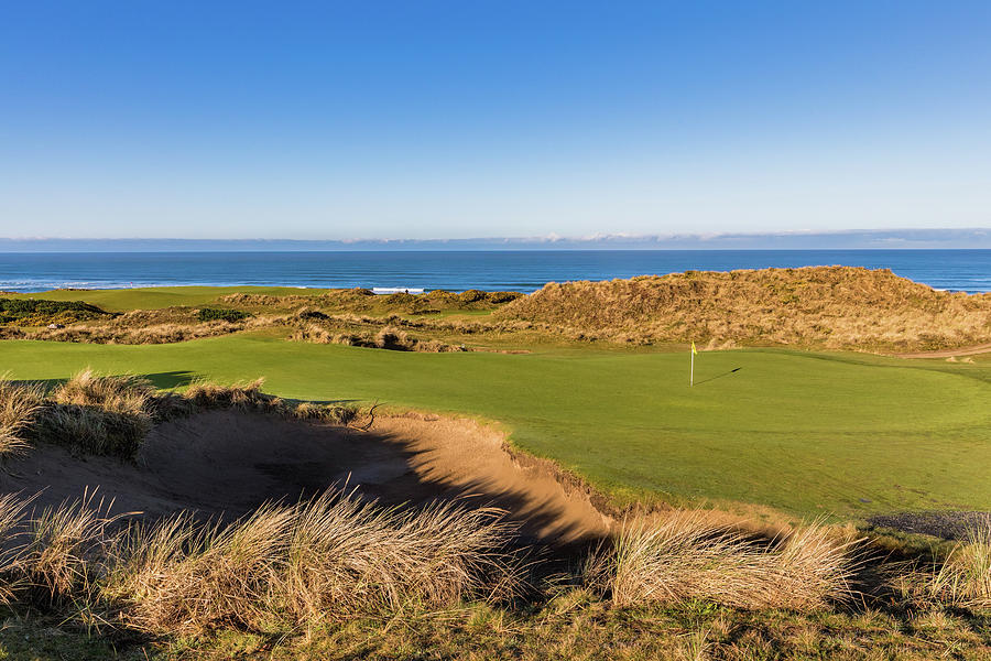 #5 at Pacific Dunes Golf Course #5 Photograph by Mike Centioli