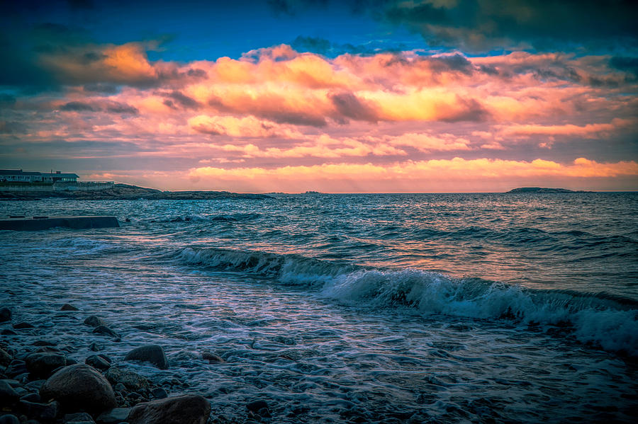 Atlantic sunset #5 Photograph by Lilia S