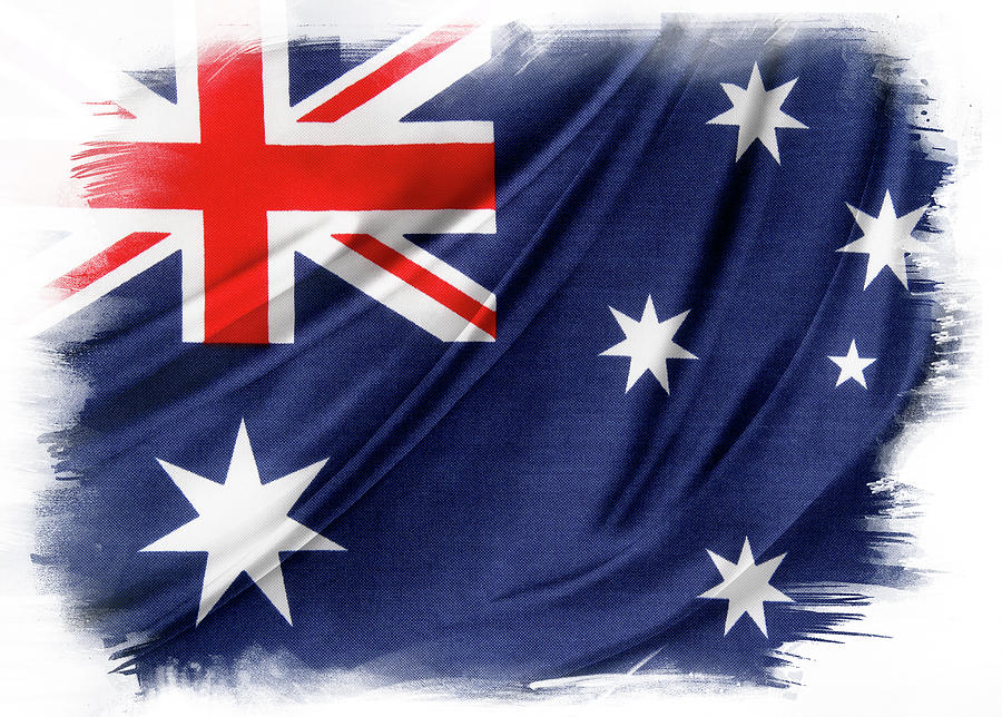 Australian flag #5 Photograph by Les Cunliffe