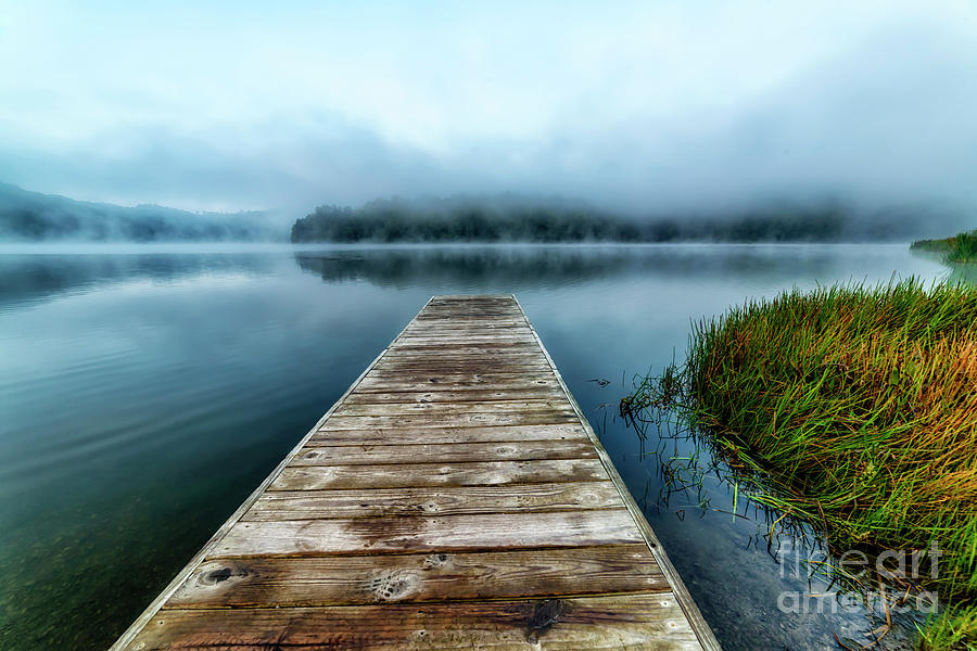 Autumn Mist on Lake #5 Photograph by Thomas R Fletcher