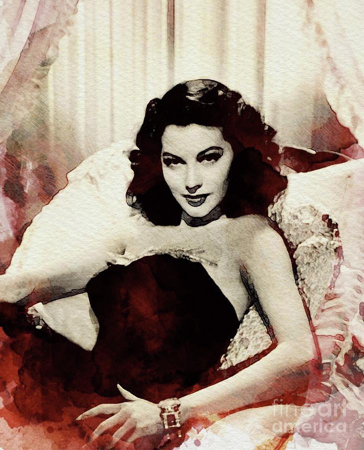 Ava Gardner, Vintage Actress Digital Art