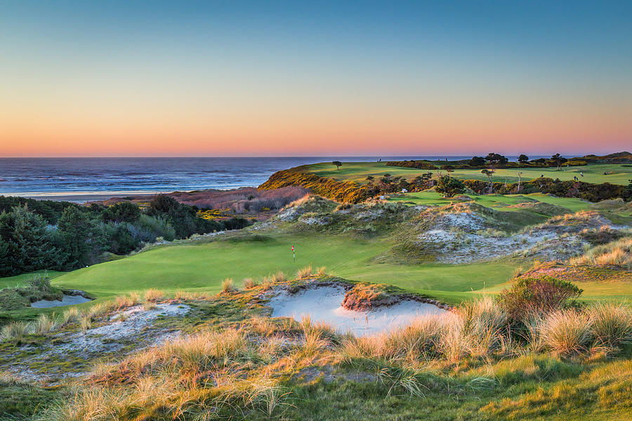Golf Photograph - Bandon Preserve Hole 5 by Mike Centioli