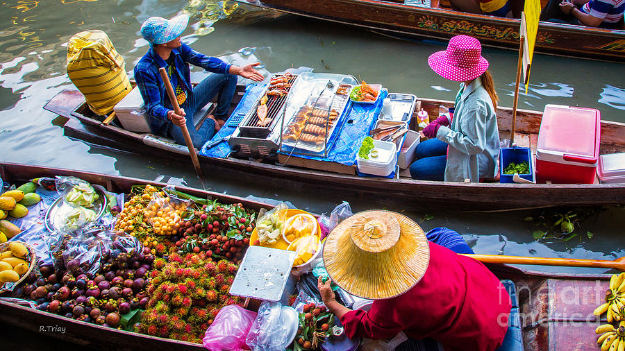 Bangkoks Floating Market #3 Photograph by Rene Triay FineArt Photos