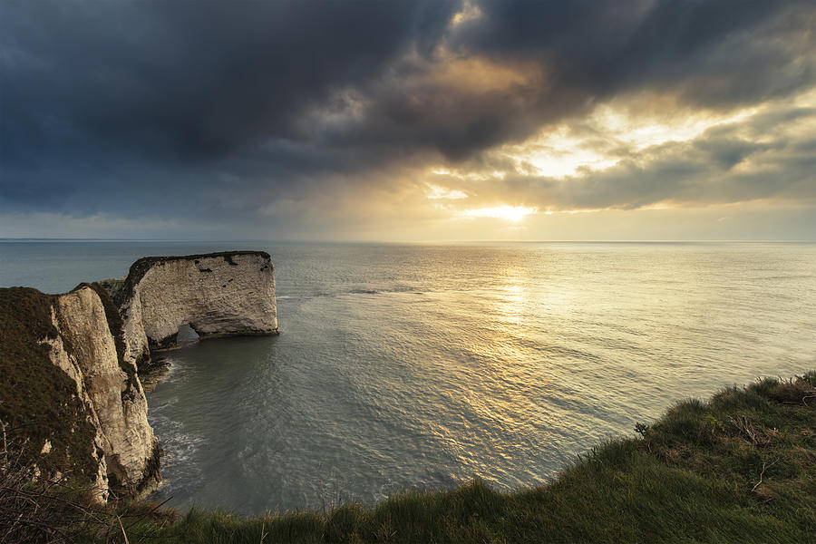 Beautiful Cliff Formation Landscape During Stunning Sunrise Photograph