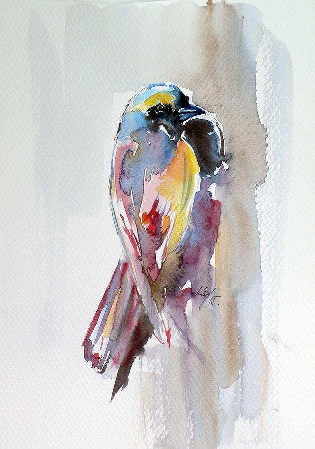 Bird Painting - Bird #13 by Kovacs Anna Brigitta