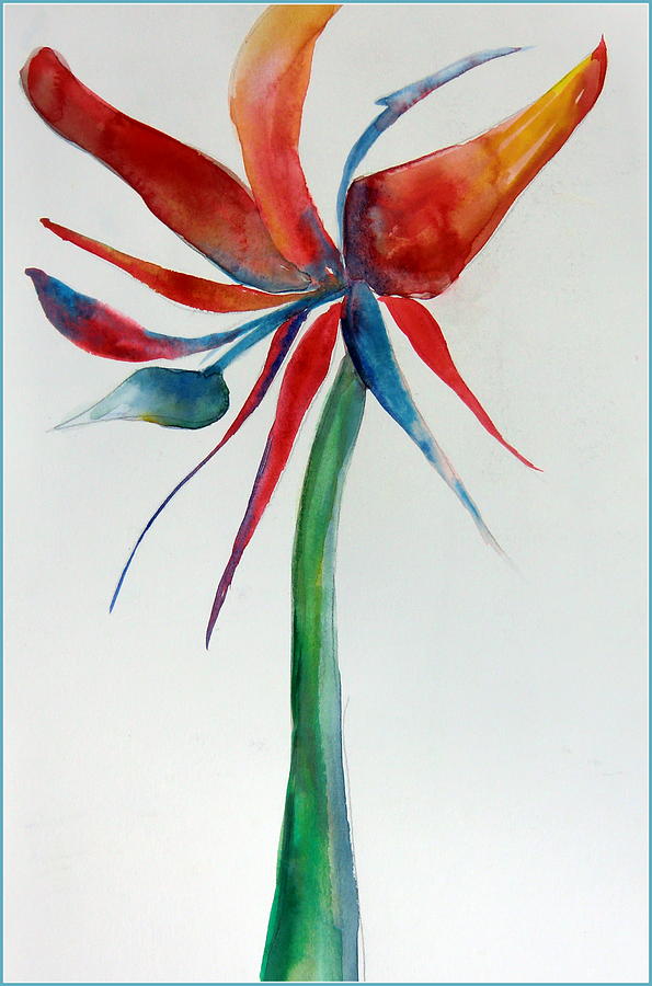  A Bird of Paradise Painting by Mindy Newman