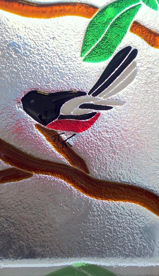 Birds #5 Glass Art by Justyna Pastuszka