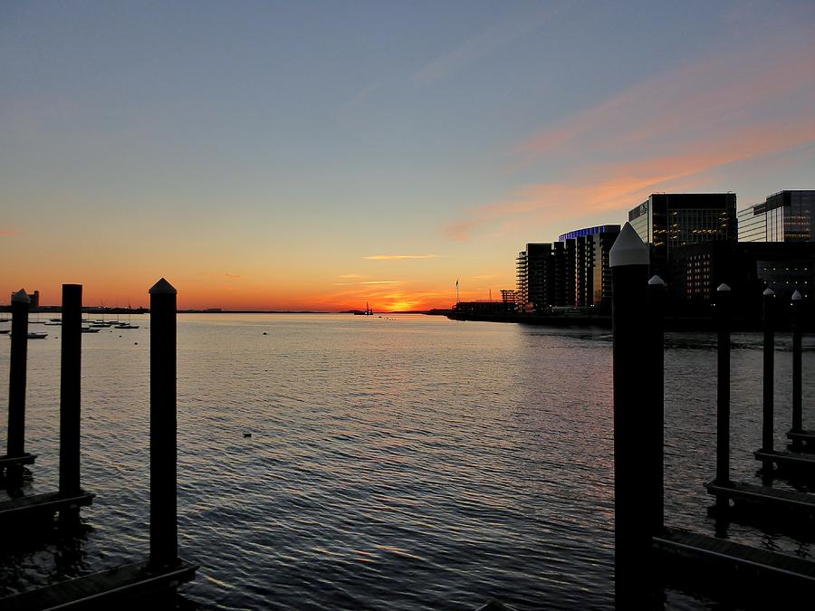 Boston Harbor Dawn #6 Photograph by Scott Hufford