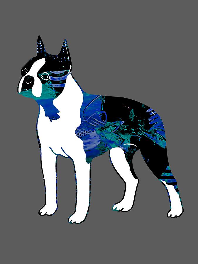 Dog Mixed Media - Boston Terrier Collection #5 by Marvin Blaine