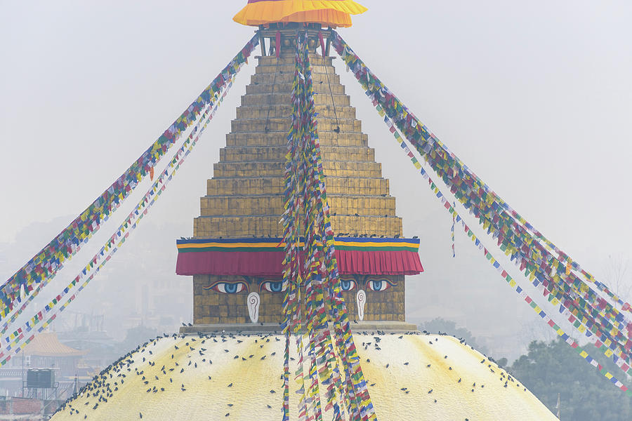 Boudhanath stupa in Kathmandu #5 Photograph by Dutourdumonde Photography