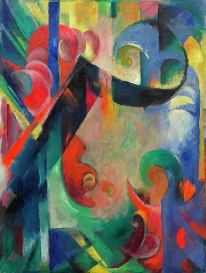 Broken Forms Painting by Franz Marc - Fine Art America