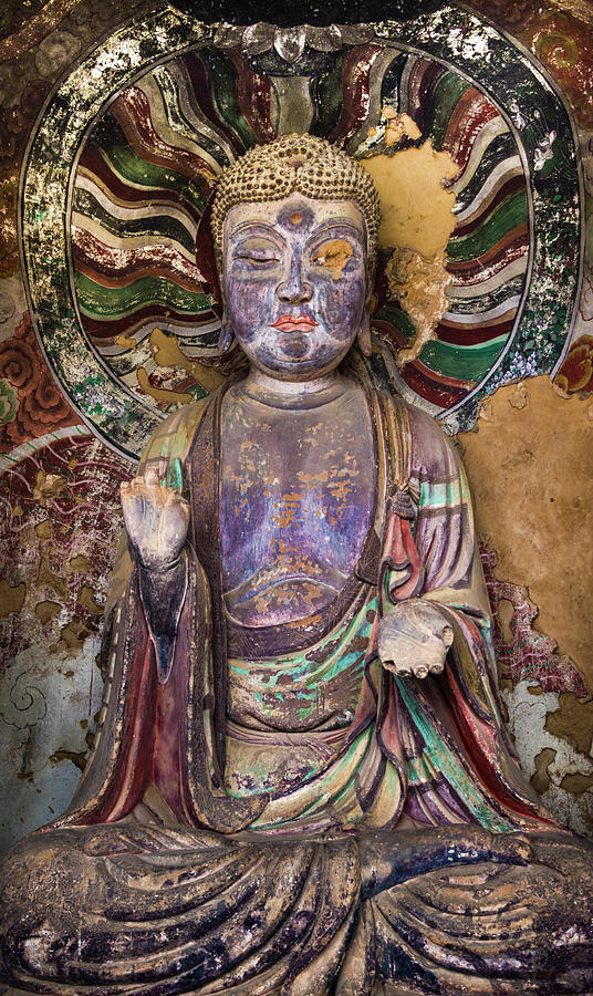 Buddha Maijishan Grottoes Tianshui Gansu China #5 Photograph by Adam Rainoff