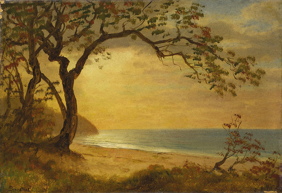 California Coast #5 Painting by Albert Bierstadt