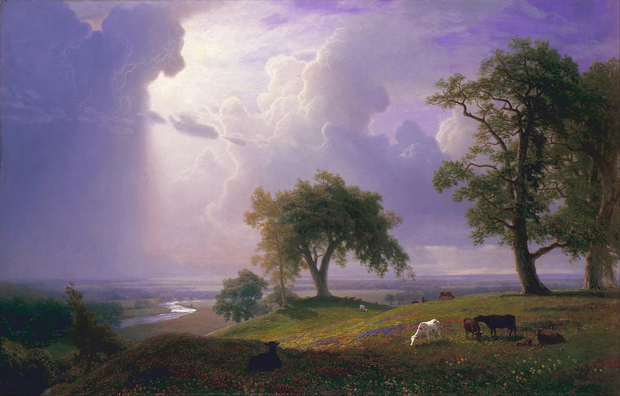 Albert Bierstadt  Painting - California Spring #5 by Albert Bierstadt