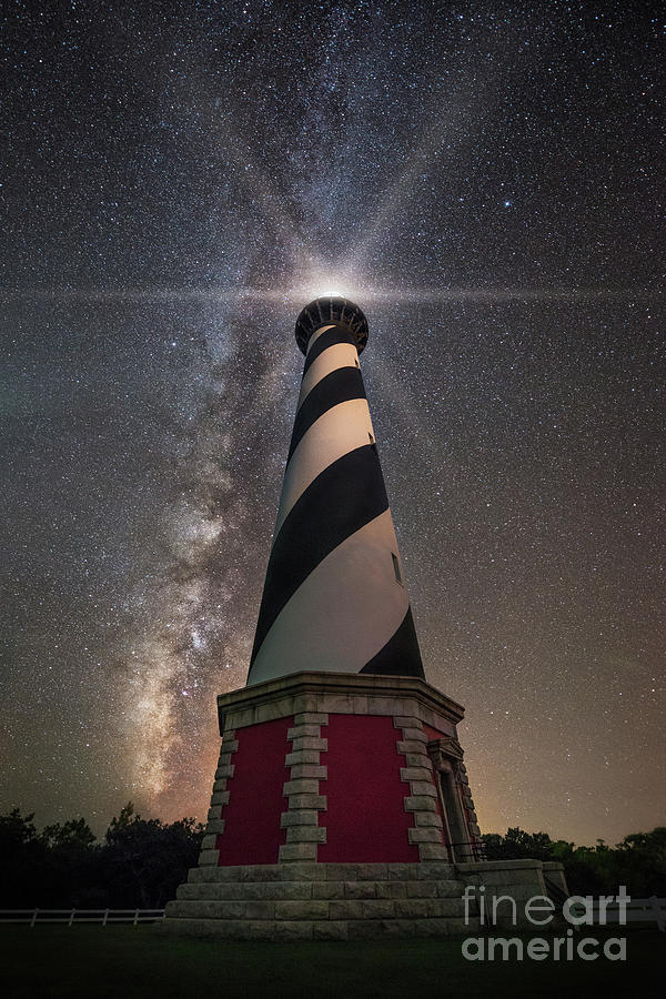Cape Hatteras Lighthouse Milky Way #5 Photograph by Michael Ver Sprill