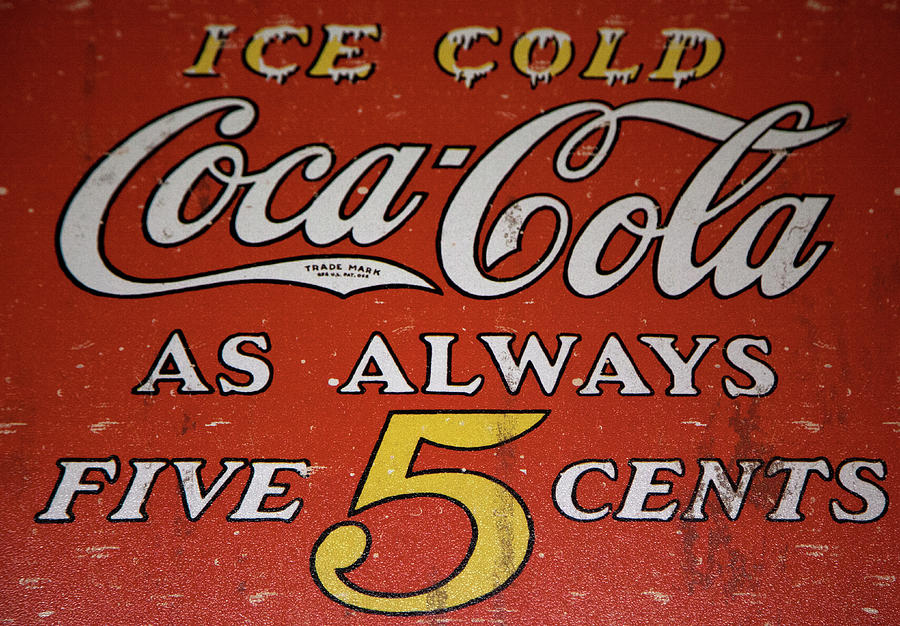 5 Cent Coca Cola Mixed Media by David Millenheft