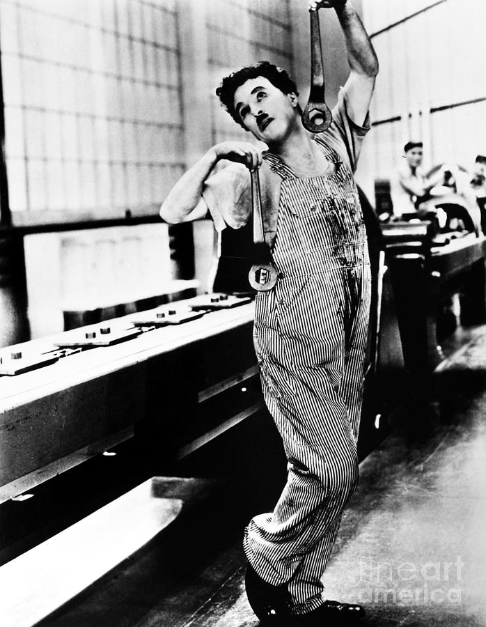 Actor Photograph - Chaplin: Modern Times, 1936 #5 by Granger