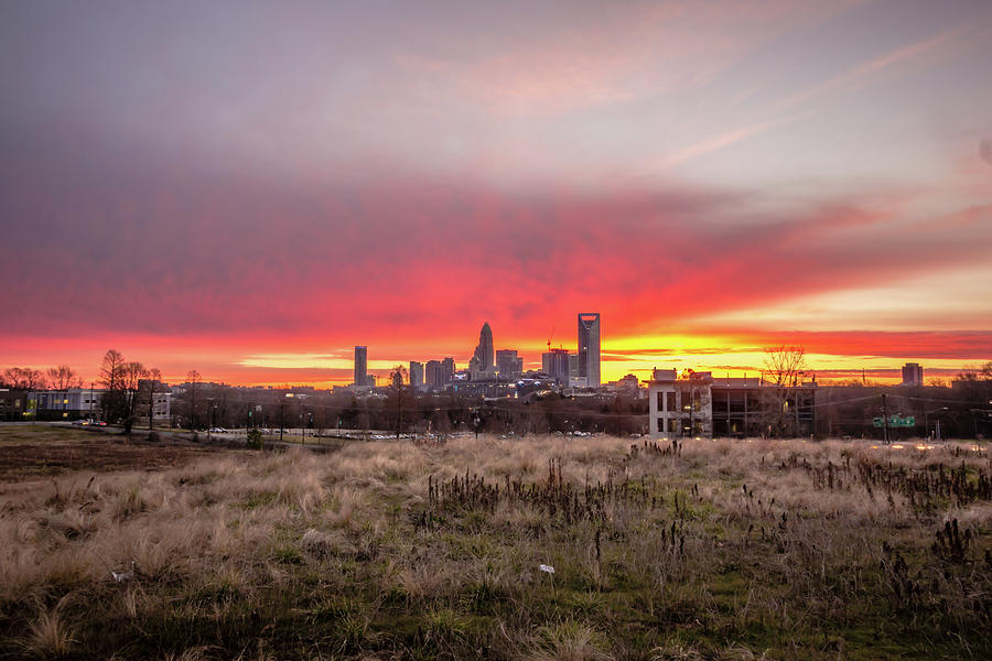 Charlotte The Queen City Skyline At Sunrise #5 Photograph by Alex Grichenko