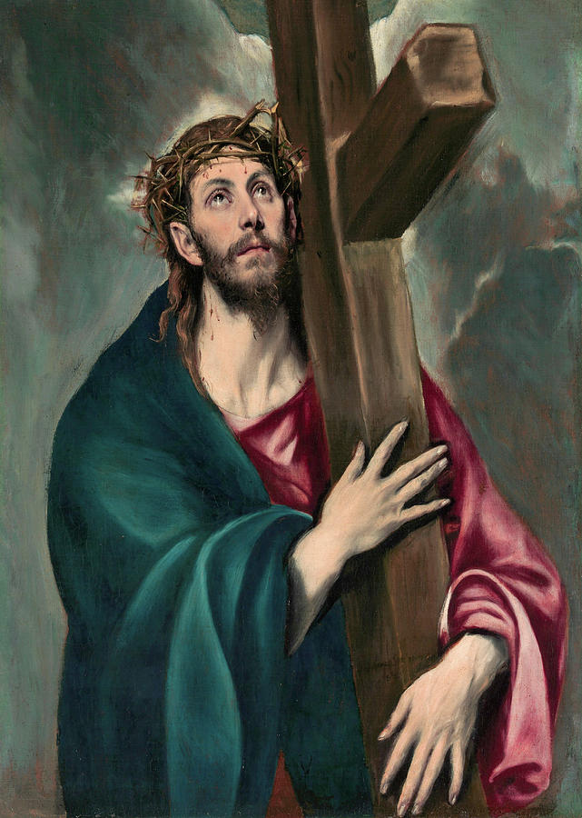 Christ Carrying The Cross Painting By El Greco Pixels   5 Christ Carrying The Cross El Greco 