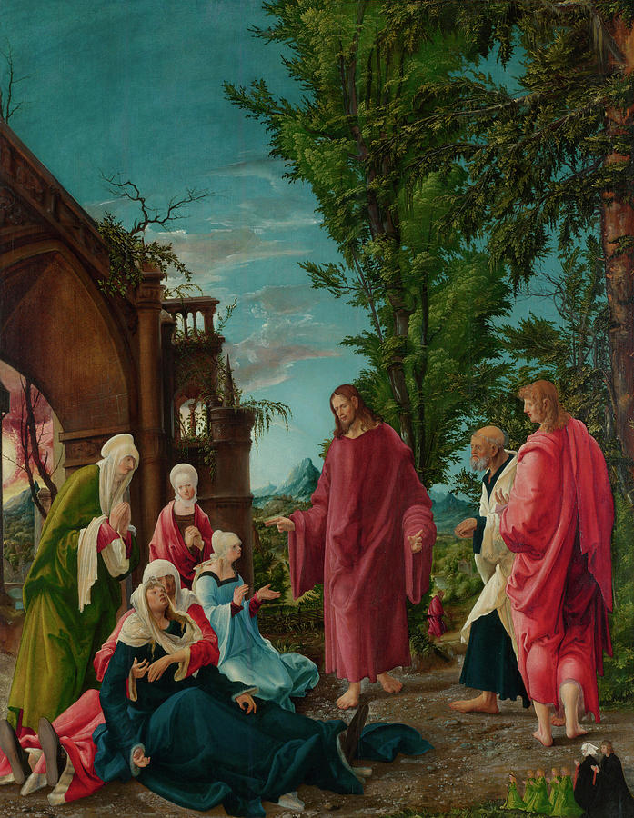 Sunset Painting - Christ taking Leave of his Mother #5 by Albrecht Altdorfer