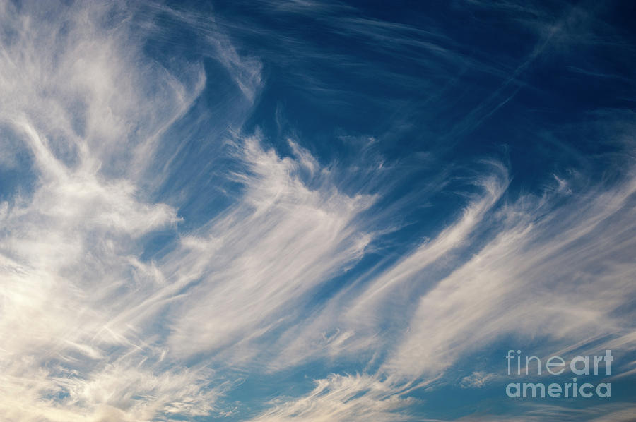 Cirrus Clouds with Nature Patterns  #5 Photograph by Jim Corwin