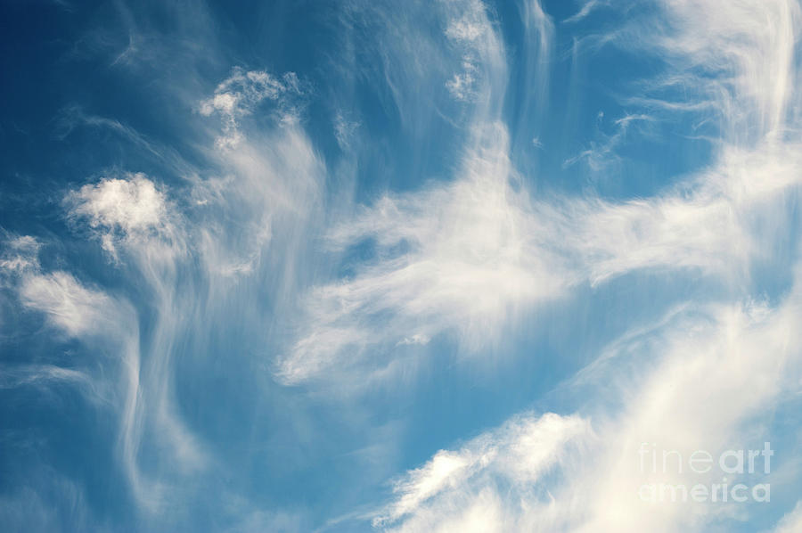 Cirrus Fibratus Fair Weather Clouds #5 Photograph by Jim Corwin