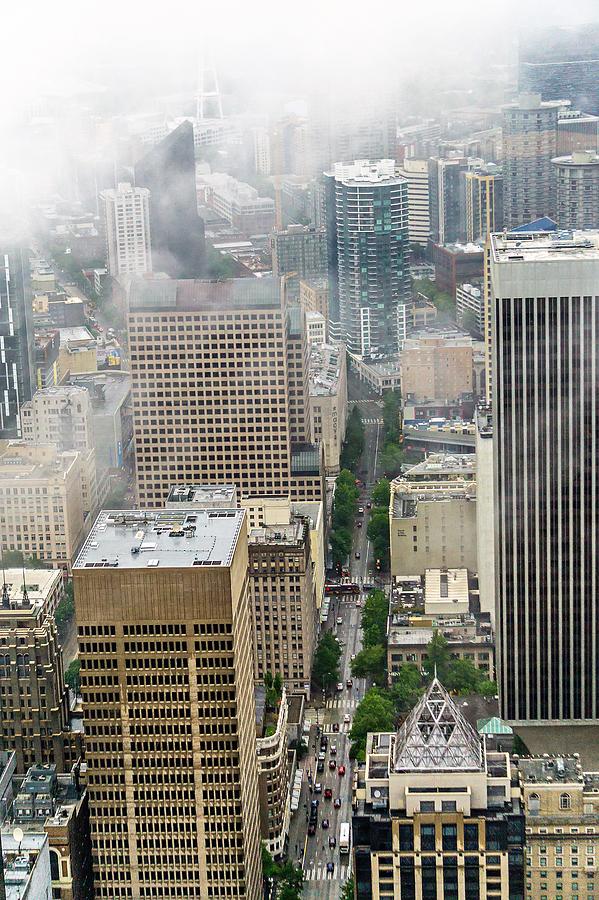 Cloudy And Rainy Day In Seattle Washington #5 Photograph by Alex Grichenko