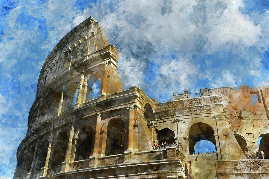 Colosseum in Rome, Italy  #5 Photograph by Brandon Bourdages