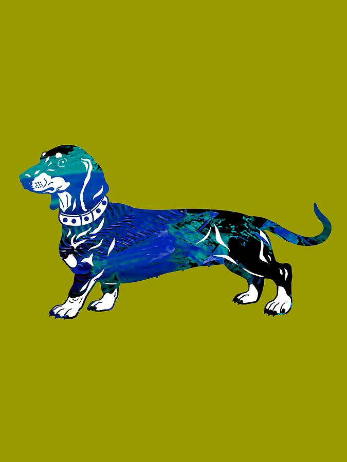 Cool Mixed Media - Dachshund Collection #5 by Marvin Blaine