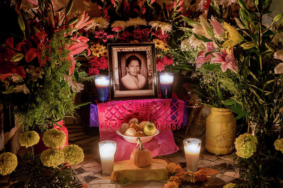 Flower Photograph - Day of the Dead Altar #5 by Dane Strom