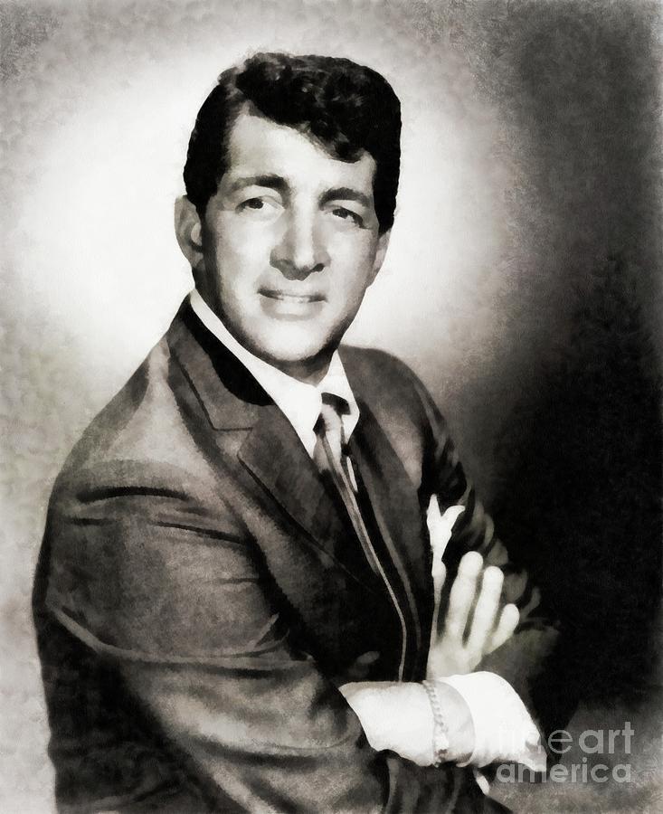 Rat Pack Painting - Dean Martin by John Springfield #5 by Esoterica Art Agency