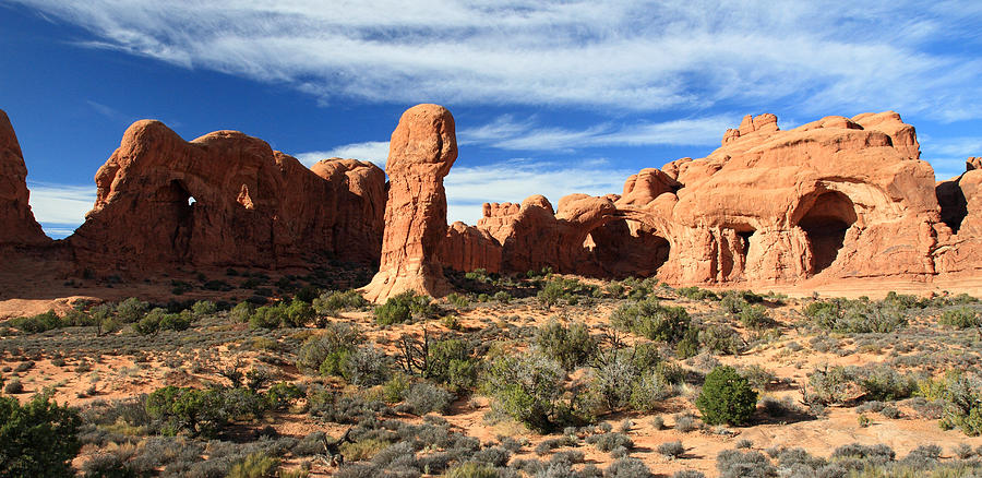 Double arch in Arches National Park #5 Photograph by Pierre Leclerc Photography