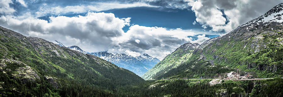 Driving Through White Pass Highway In Alaska To British Columbia #5 Photograph by Alex Grichenko