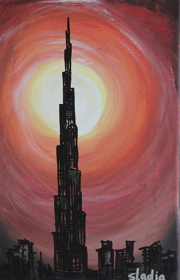 Dubai #5 Painting by Sladjana Lazarevic