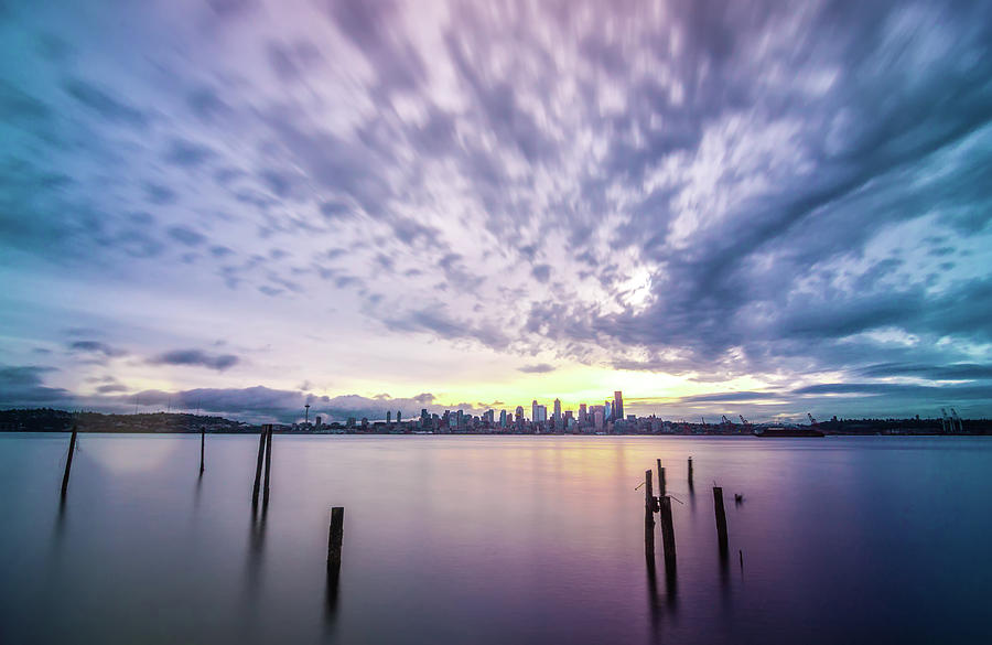Early Morning Sunrise In Seattle Washington #5 Photograph by Alex Grichenko