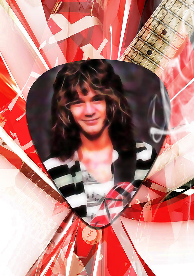 Eddie Van Halen Art #1 Mixed Media by Marvin Blaine