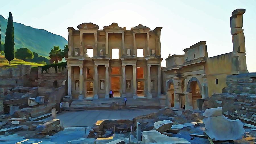 Ephesus Library #5 Photograph by Lisa Dunn