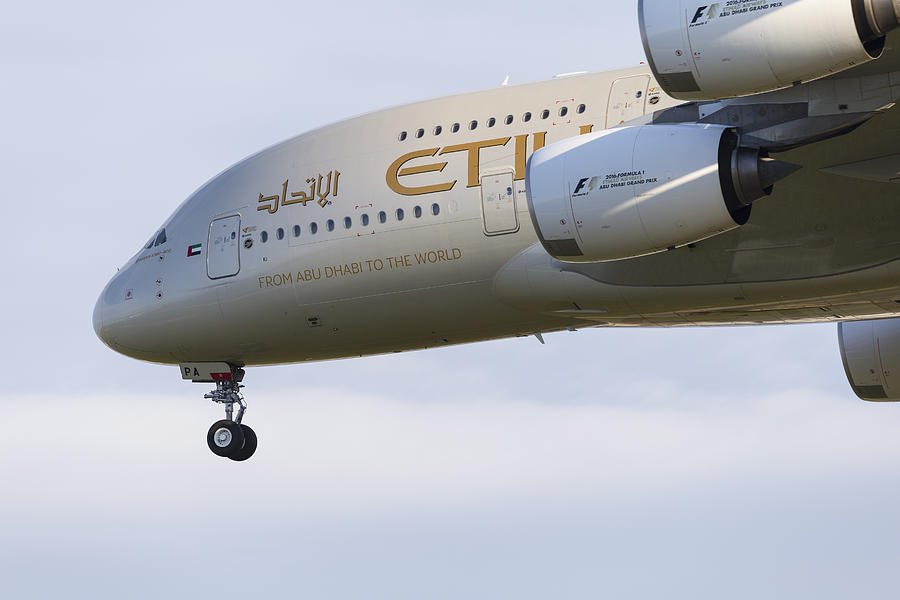 Etihad Airways Airbus A380 Photograph by David Pyatt - Fine Art America