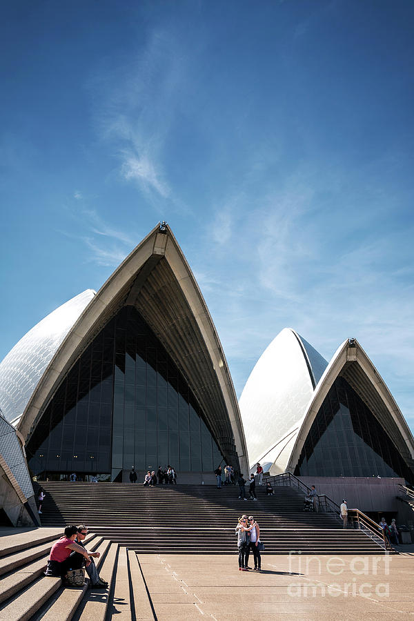Exterior Architecture Detail Of Sydney Opera House Landmark In A #5 Photograph by JM Travel Photography