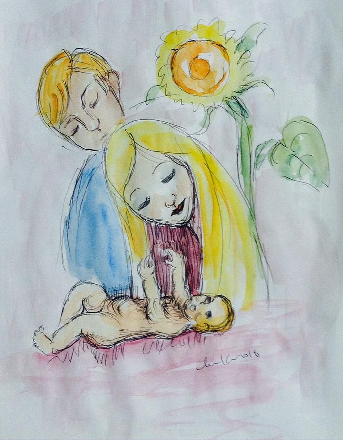 Family #5 Painting by Hae Kim