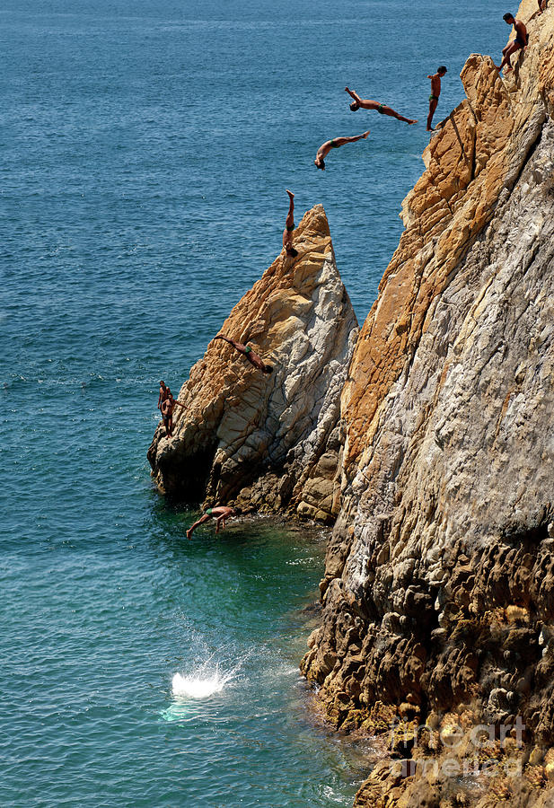 Famous cliff diver of Acapulco Mexico #5 Photograph by Anthony Totah