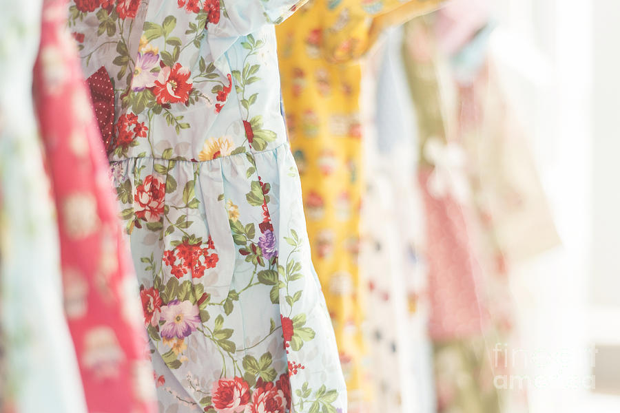 Floral Pattern Young Girl Dresses In Shop #5 Photograph by JM Travel Photography