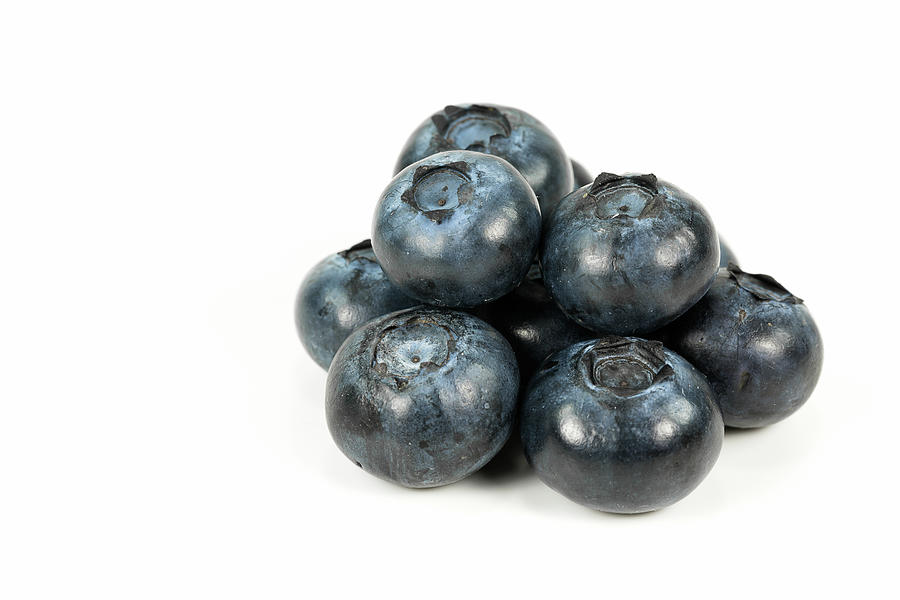Fresh Blueberries Isolated On White Background #5 Photograph by Henning Marquardt