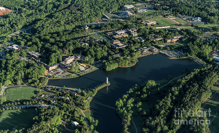 Furman University Campus Aerial #7 Photograph by David Oppenheimer