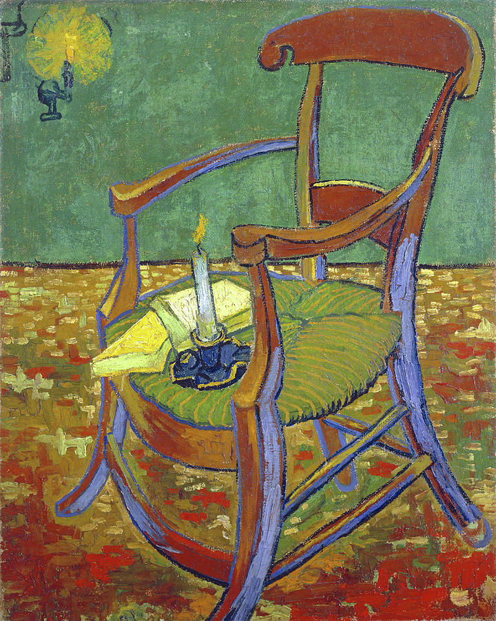 Gauguins Chair #5 Painting by Vincent van Gogh
